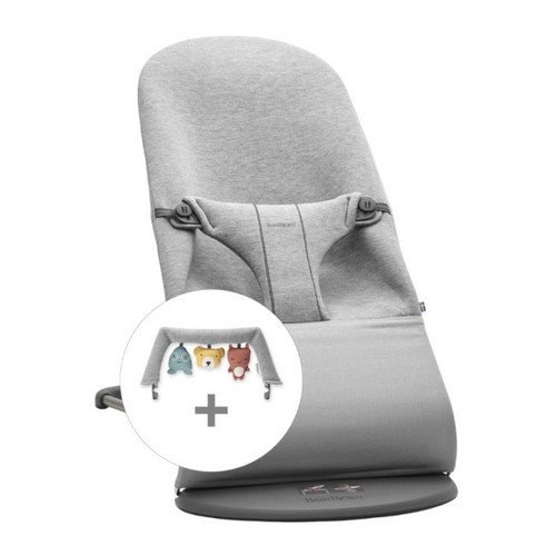 BabyBjörn Pack Bliss Bouncer 3D Jersey Light Grey 606072