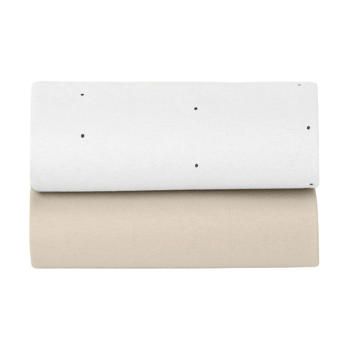 Snuz 2 Lençóis Ajustáveis para Berço White Dot BD028BV