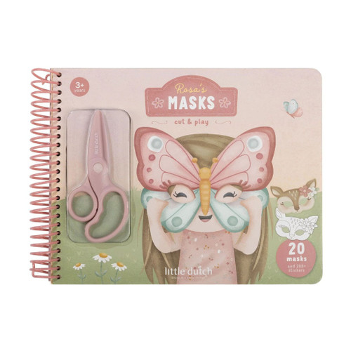 Little Dutch Livro de Recortes com Tesoura Máscaras da Rosa +3 Anos 126824