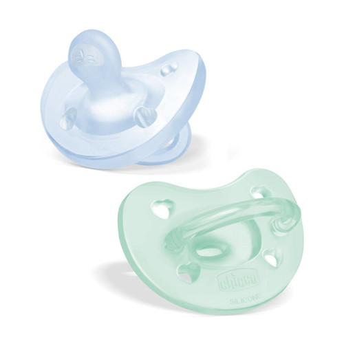 Chicco 2 PhysioForma Soft Soothers Blue 2-6M
