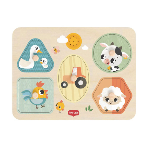 Tiny Love Farmers Funday Wooden Musical Puzzle +12M