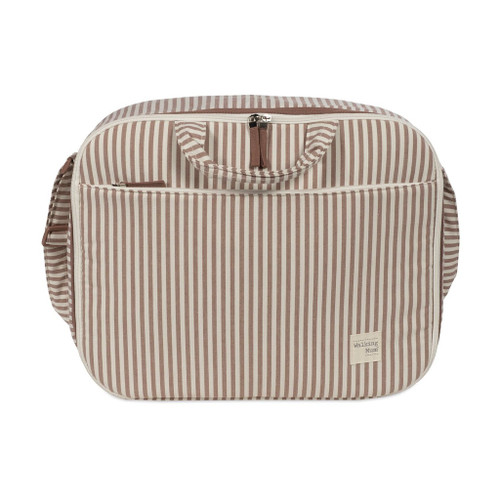 Walking Mum Maternity Bag Praliné Stripes Moka 1120800678