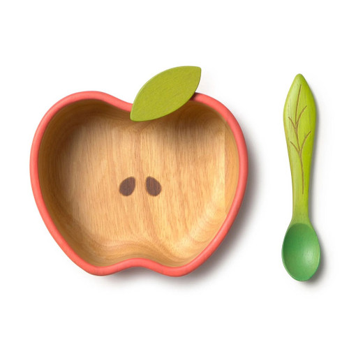 Oli&Carol Wooden Bowl and Spoon Pepa Apple W-BOWL-APPLE