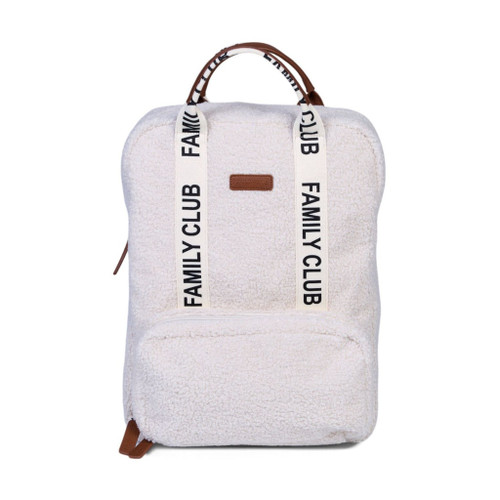 Childhome Mochila de Mamã Family Club Signature Teddy Offwhite CWBPSTW
