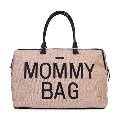 Childhome Changing Bag Mommy Bag Raffia CWMBBRA