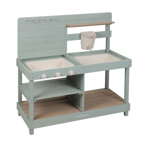 Little Dutch Cozinha de Exterior em Madeira Green +3 Anos LD9128