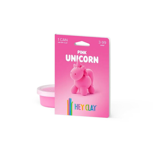 Hey Clay Kit de Argila de Secagem ao Ar Unicórnio Rosa +3 Anos