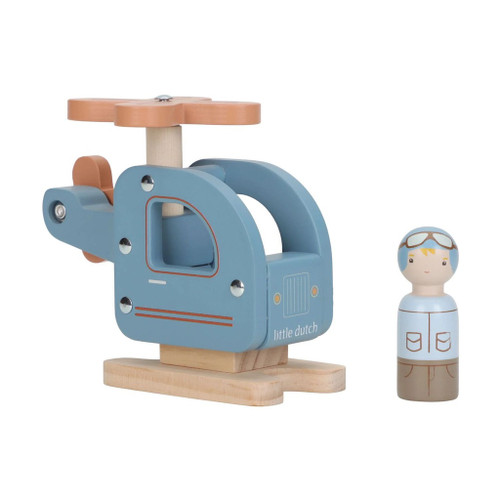 Little Dutch FSC Wooden Helicopter 18M+ LD2552