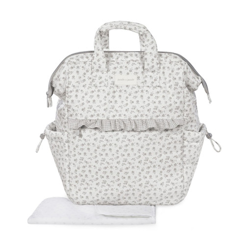 Pasito a Pasito Mochila de Mamã Little Bloom Flower Grey 1120900602