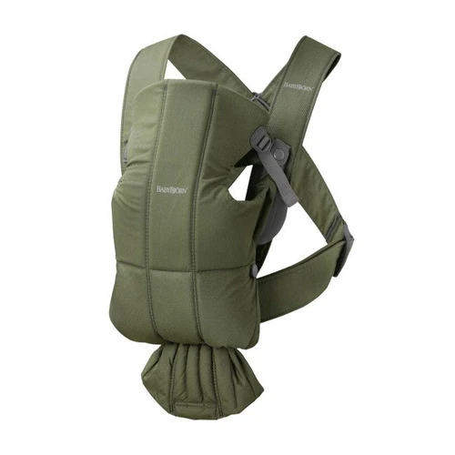 BabyBjörn Mini Baby Carrier Woven Dark Green 021040