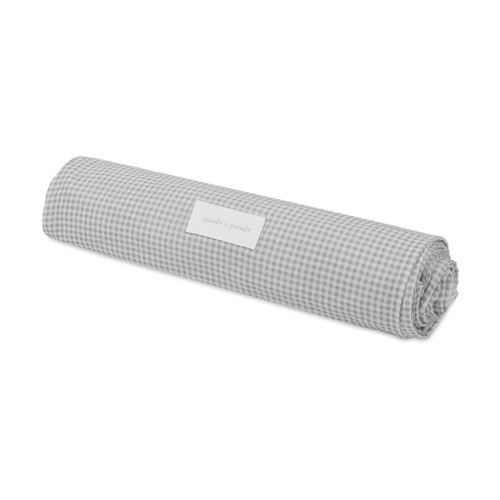 Pasito a Pasito Muslin Swaddle 120x120 Little Bloom Vichy Grey 1120900631
