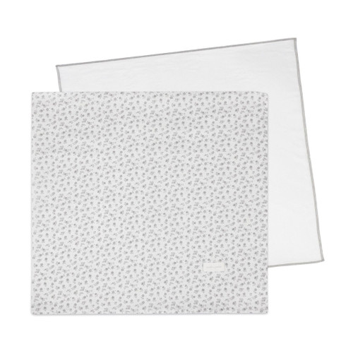 Pasito a Pasito 2 Musselinas 70x70 Little Bloom Flower Grey 1120900632