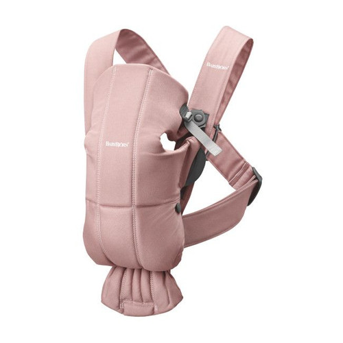 BabyBjörn Mini Baby Carrier Woven Dusty Pink 021114