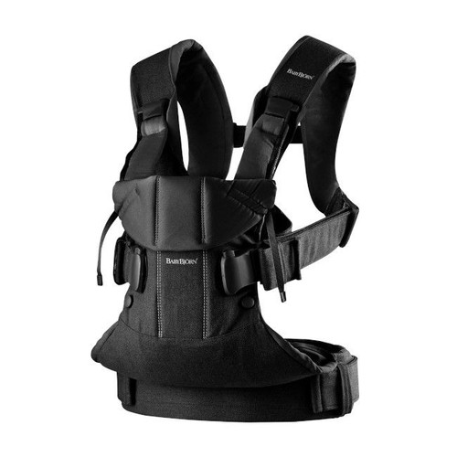 BabyBjörn Baby Carrier ONE Cotton Black 098023