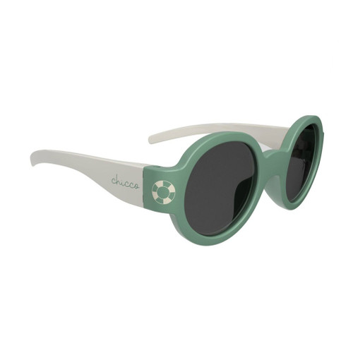 Chicco Round Sunglasses with Smoke Lenses Green +0M