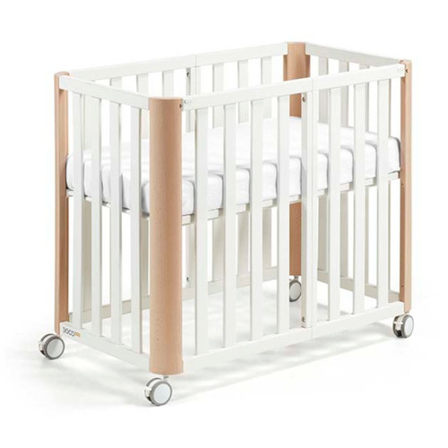 Cotinfant Doco Sleeping Plus Evolving Cot White/Natural + Mattress LDOCPBLNA