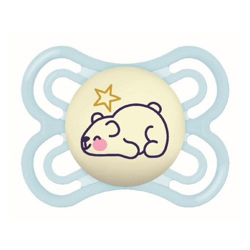 MAM Chupeta Perfect Night Silicone Ursinho Azul 2-6M S244