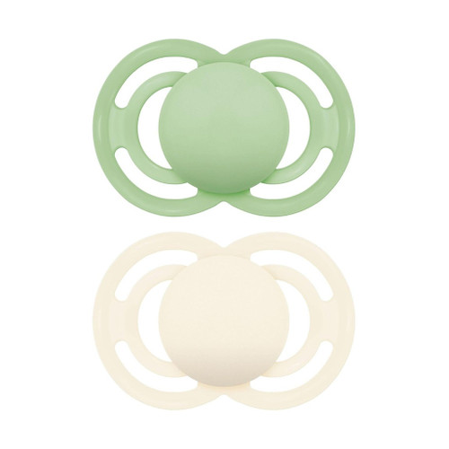 MAM 2 Perfect Silicone Dummies Green/Beige +16M S202