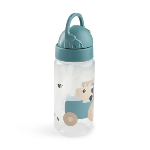 Done by Deer Straw Bottle 350ml Tiny Farm Blue 1026112