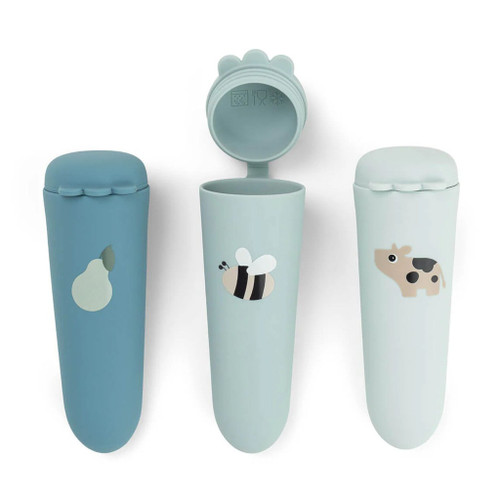 Done by Deer 3 Silicone Ice Pop Moulds Dotti Blue 1069652