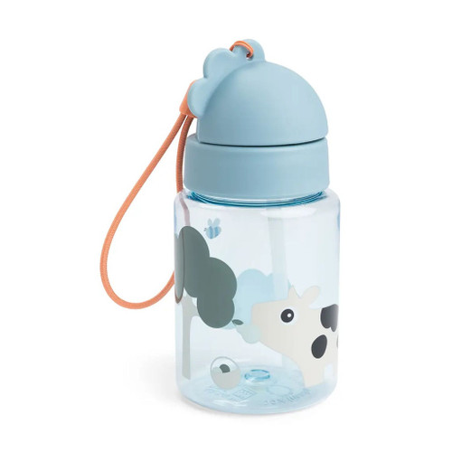 Done by Deer Straw Bottle 280 ml Tiny Farm Blue 1056392