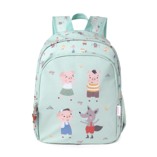 Tutete Mochila de Criança + Porta-Chaves 3 Porquinhos
