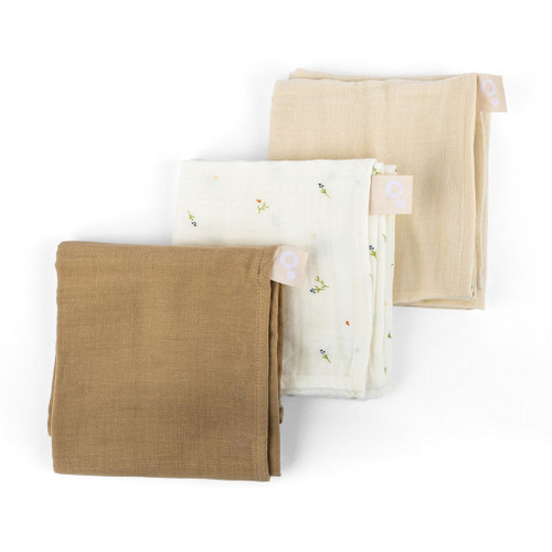 Doomoo 3 Fraldas Musselina Lovely 70x70 Sweety Cream 534001001