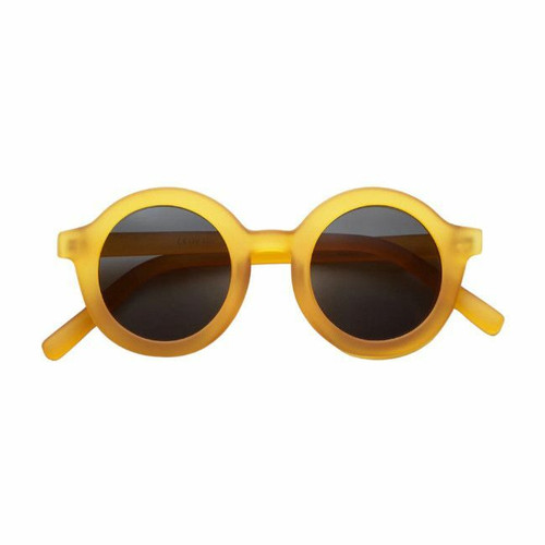 BabyMocs Signature Round Sunglasses Adult Yellow