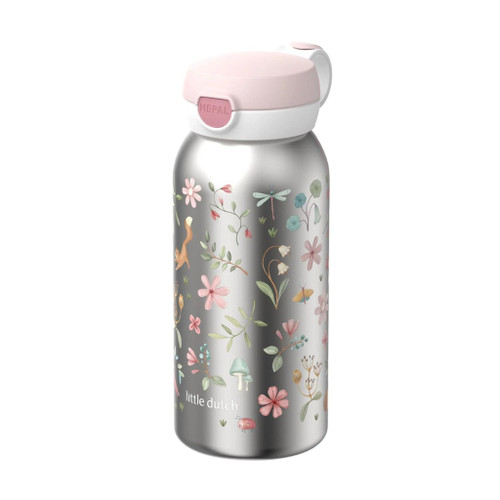 Little Dutch x Mepal Pop-Up Stainless Steel Bottle 600ml Fairy Wonders