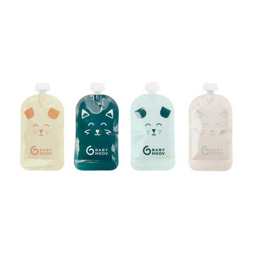 Babymoov 20 Reusable Pouches for Purees 150ml A004550