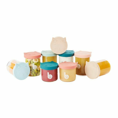 Babymoov 6 Glass Containers 250ml + 3 Glass Containers 120ml ISY A004315