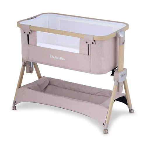 BigToes Berço Flex Home + Colchão Antiplagiocefalia Beige Forest MINI12