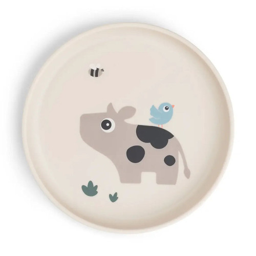 Done by Deer Foodie Plate Tiny Farm Sand 1756899