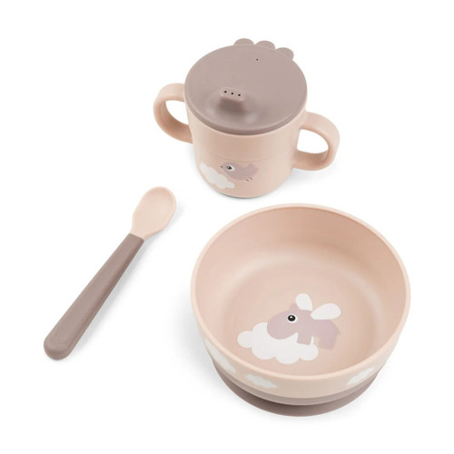Done by Deer Primeiro Conjunto de Refeição Foodie Happy Clouds Powder 1596571