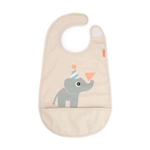 Done by Deer Waterproof Bib with Pocket Celebration Sand 1323239