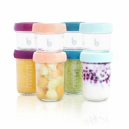 Babymoov 8 Recipientes Babybols em Vidro 4x 100ml + 4x 220ml A004312 Babymoov 8 Babybols Glass Containers 4x 100ml + 4x 220ml A004312