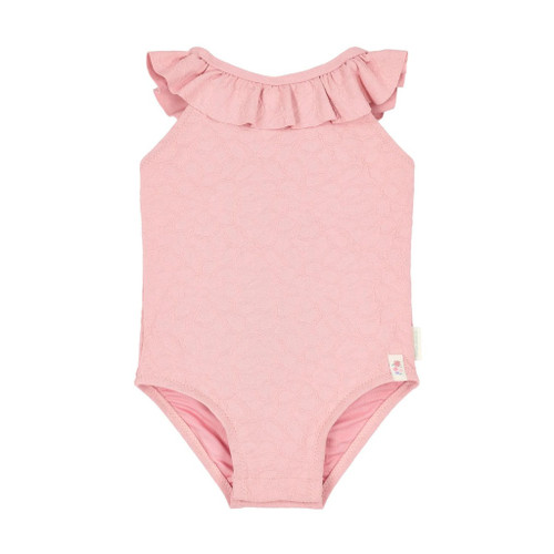Little Dutch Swimsuit with Ruffles Dreamy Pink Rose 98/104 CL26030704