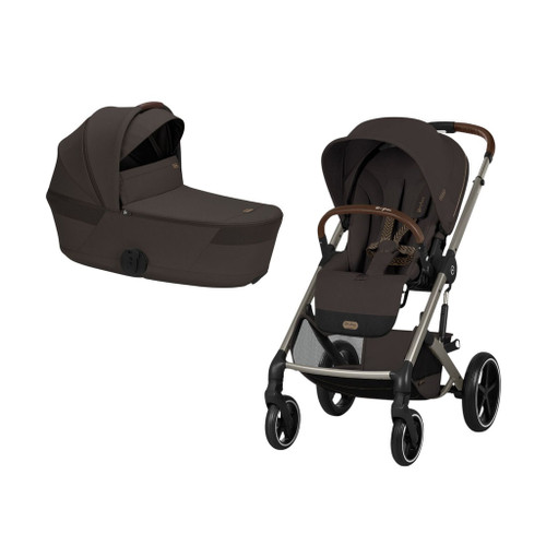 Cybex BALIOS S LUX TPE 2026 Pushchair + Foldable Carrycot Chocolate Brown