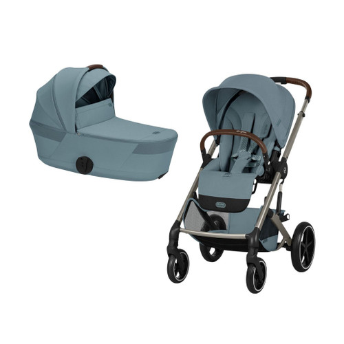 Cybex BALIOS S LUX TPE 2026 Pushchair + Foldable Carrycot Stormy Blue