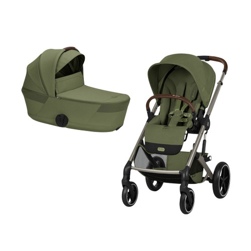 Cybex Carrinho BALIOS S LUX TPE 2026 + Alcofa Dobrável Moss Green