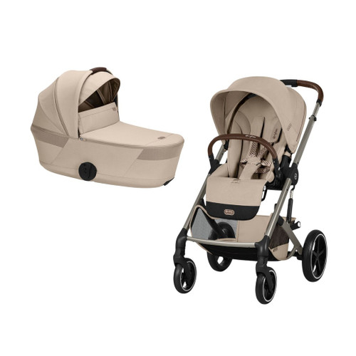 Cybex BALIOS S LUX TPE 2026 Pushchair + Foldable Carrycot Almond Beige