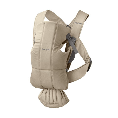 BabyBjörn Porta-Bebé Mini Woven Beige 021026