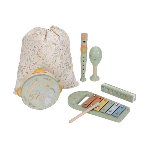 Little Dutch Conjunto de Brinquedos Musicais Safari Friends Green +3 Anos LD7473