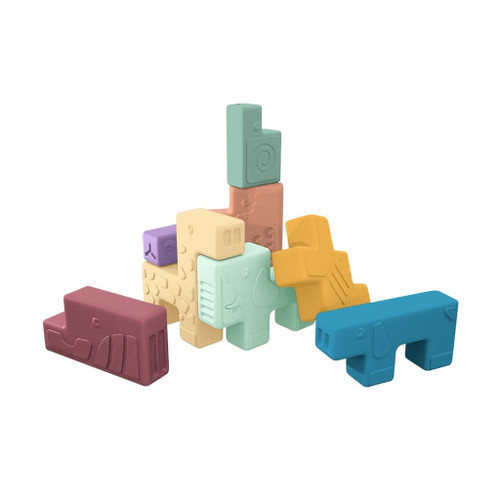 Miniland Soft Animal Blocks +18M 46020