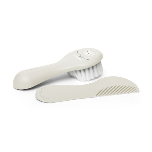 Suavinex Comb and Brush Set Wild&Free Beige