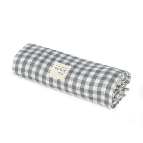 Walking Mum Muslin 120x120 Praliné Vichy Matcha 1120800713