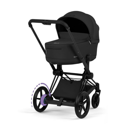 Cybex Comfort Carrinho ePRIAM 2026 Matt Black + Alcofa Lux Sepia Black