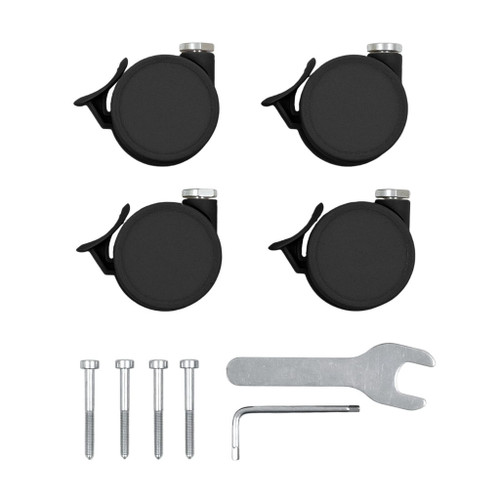 Stokke Conjunto de Rodas para Cama de Grades Sleepi V3 Black 709102