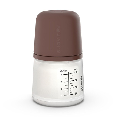 Suavinex Biberão de Silicone 120ml Tetina Zero.Zero Fluxo Adaptável Deep 224078
