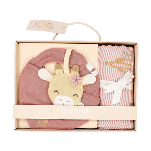 Little Dutch Caixa Presente Essenciais para Recém-Nascido Safari Friends Pink TE52256047